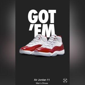 Nike Air Jordan 11 Retro Cherry Red size 9M. Brand new. Ready to sell